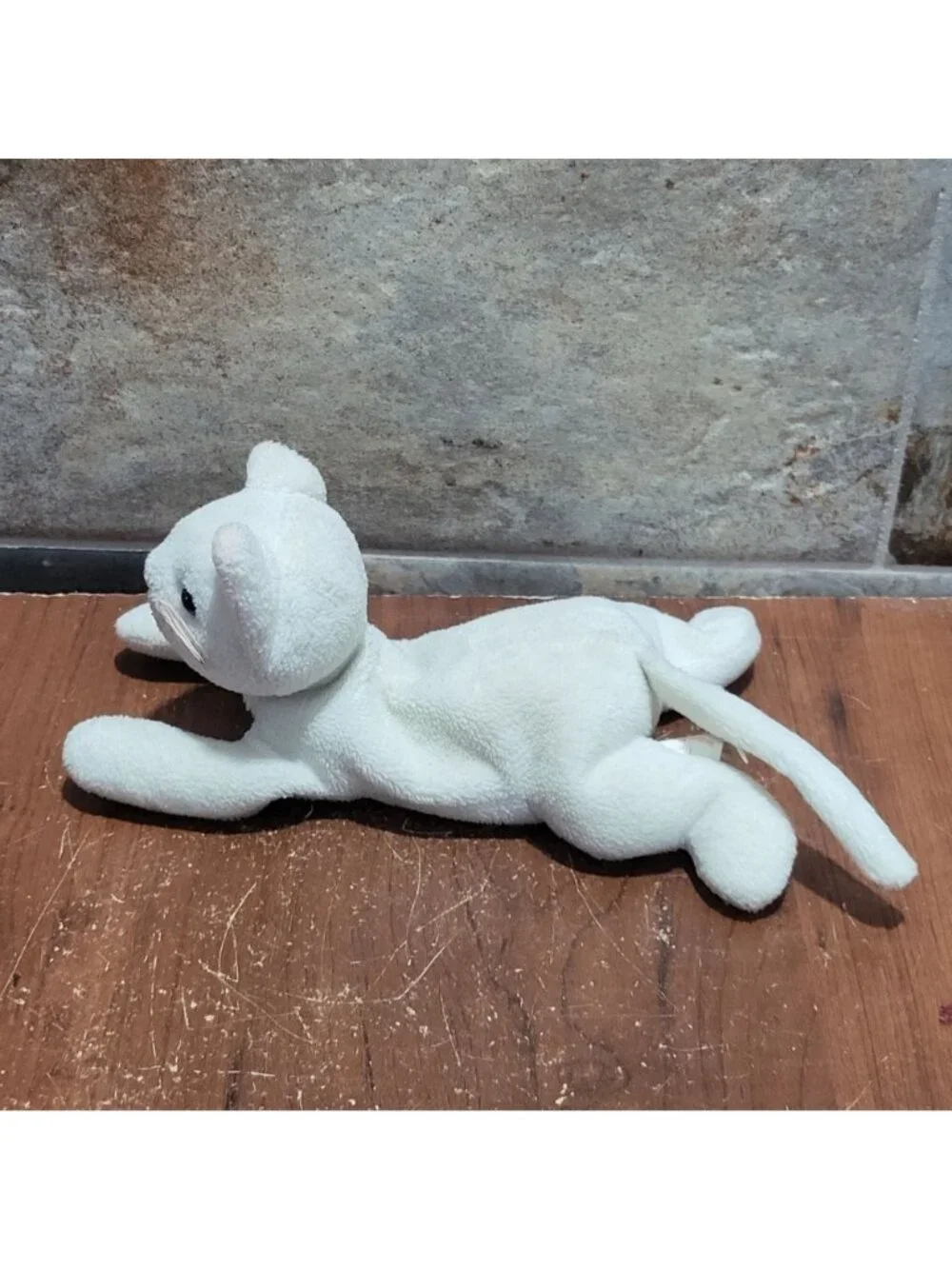 Ty Beanie Baby Flip White Cat 1993 Retired Original Plush Stuffed Animal Toy